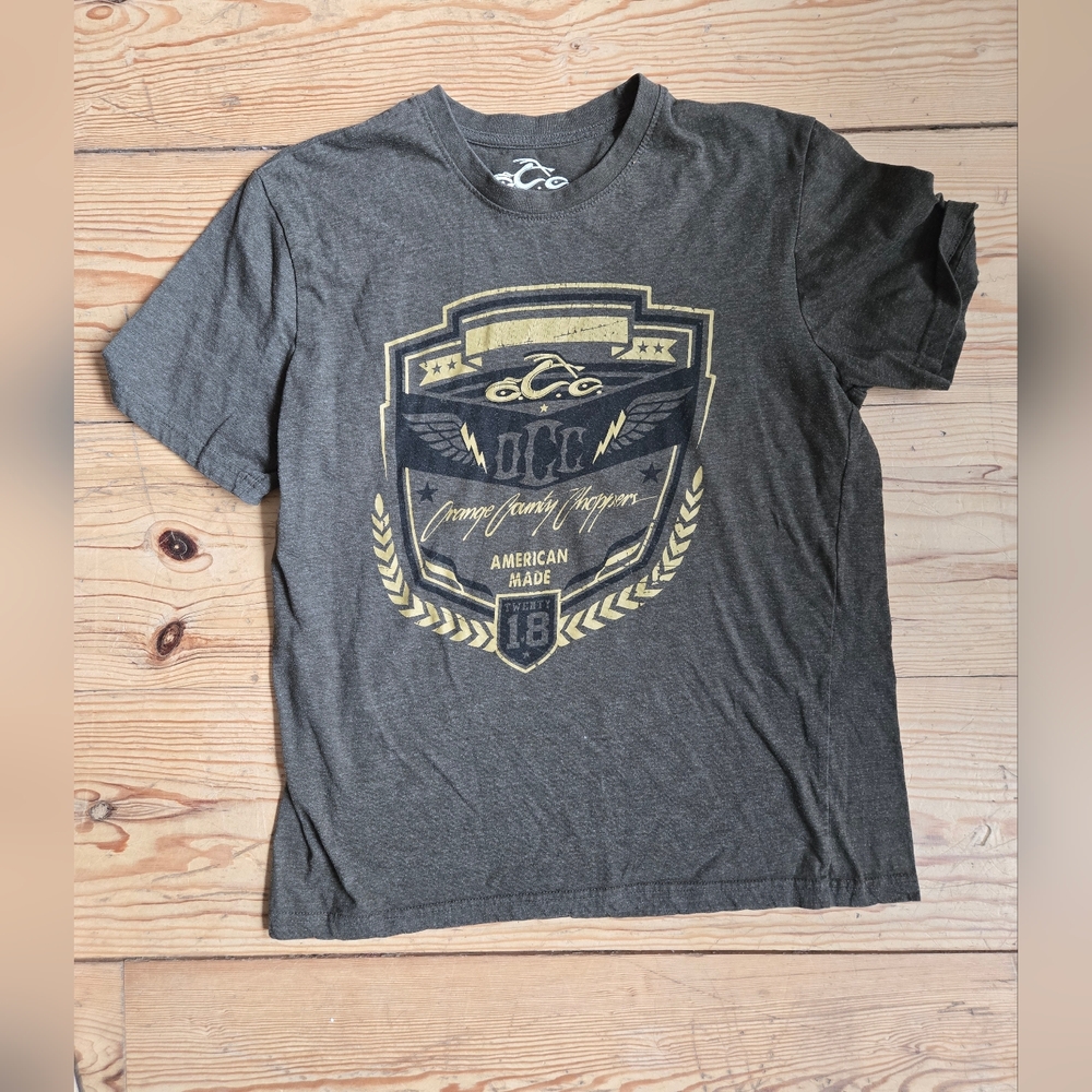 OCC Choppers Charcoal Gray Graphic Tee Unisex M